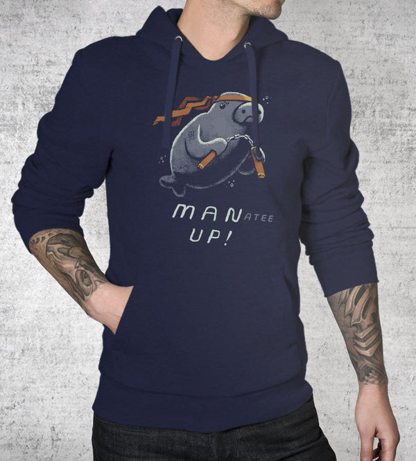 Manatee Up Hoodies by Louis Roskosch - Pixel Empire