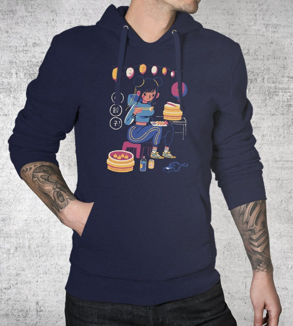 Chun Li's Dumplings Hoodies by Louis Roskosch - Pixel Empire
