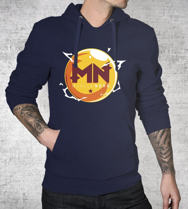 Muscle Nerd Ball Z Hoodies by Muscle Nerd - Pixel Empire