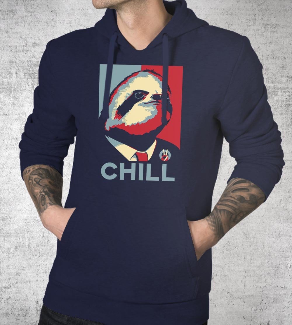 Sloth For President Hoodies by Grant Shepley - Pixel Empire