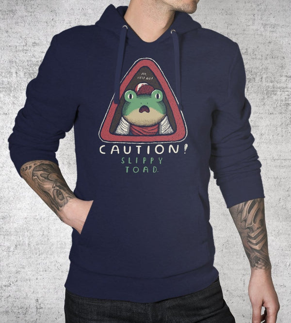 Caution Slippy Hoodies by Louis Roskosch - Pixel Empire