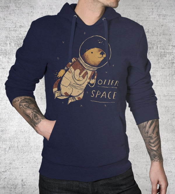 Otter Space Hoodies by Louis Roskosch - Pixel Empire