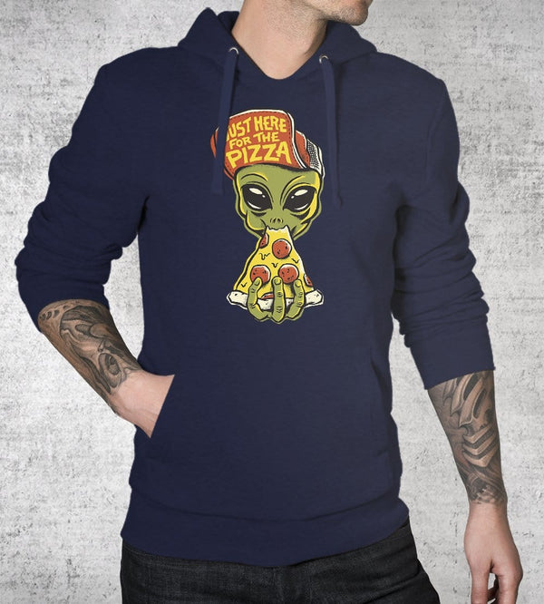 Here For Pizza Hoodies by Chris Phillips - Pixel Empire