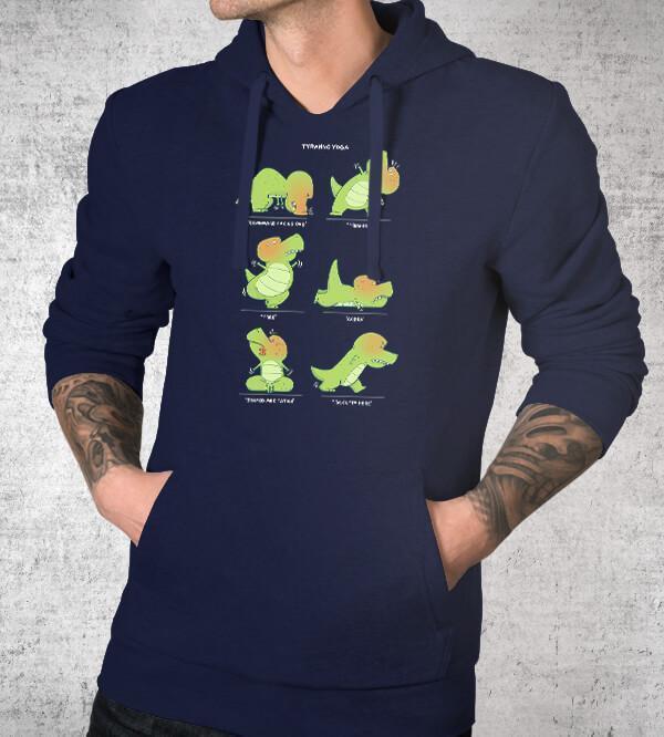 T-Rex Yoga Hoodies by Anna-Maria Jung - Pixel Empire