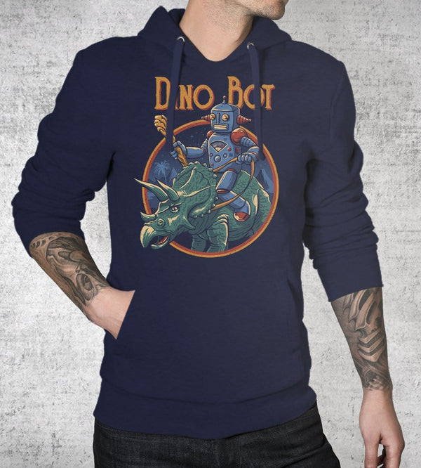 Dino Bot 2 Hoodies by Vincent Trinidad - Pixel Empire