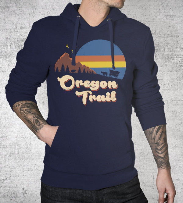Retro Oregon Trail Hoodies by Vincent Trinidad - Pixel Empire