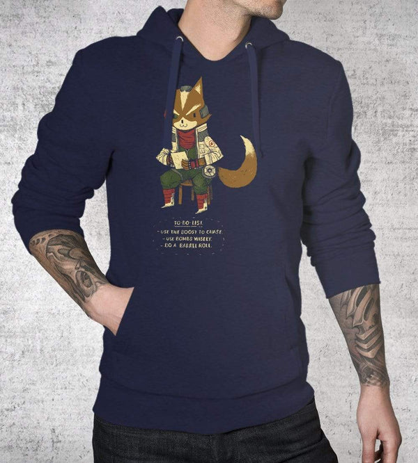 Fox To Do List Hoodies by Louis Roskosch - Pixel Empire
