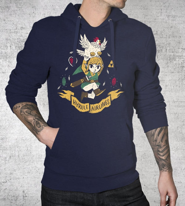 Hyrule Airlines Hoodies by Louis Roskosch - Pixel Empire