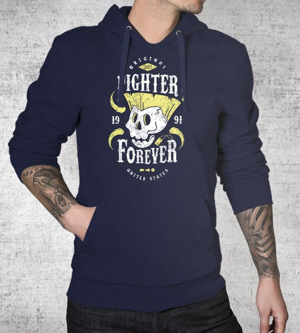 Fighter Guile Forever Hoodies by Olipop - Pixel Empire