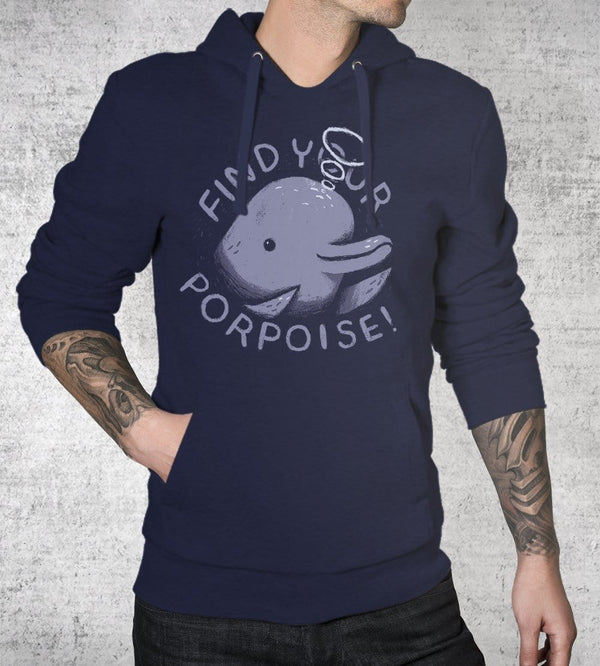 Find Your Porpoise Hoodies by Louis Roskosch - Pixel Empire