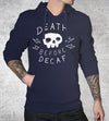 Death Before Decaf Hoodies by Ronan Lynam - Pixel Empire