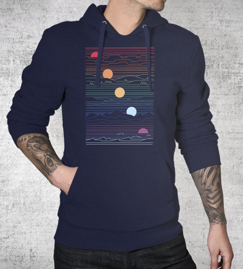 Many Lands Under One Sun Hoodies by Rick Crane - Pixel Empire