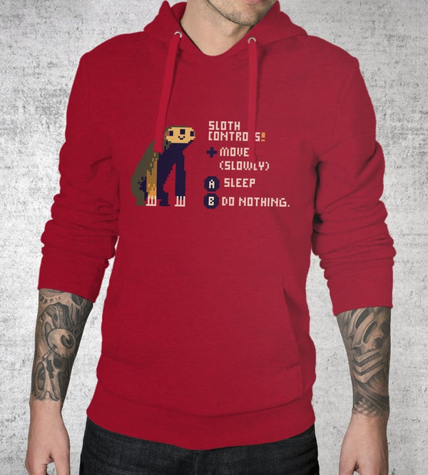 Sloth Controls Hoodies by Louis Roskosch - Pixel Empire