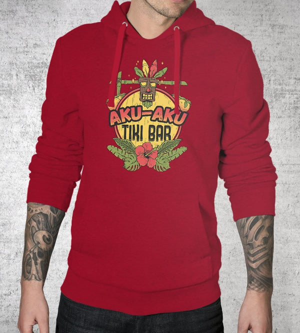 Aku Aku Tiki Bar Hoodies by Ilustrata - Pixel Empire