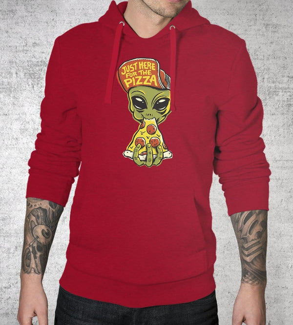 Here For Pizza Hoodies by Chris Phillips - Pixel Empire