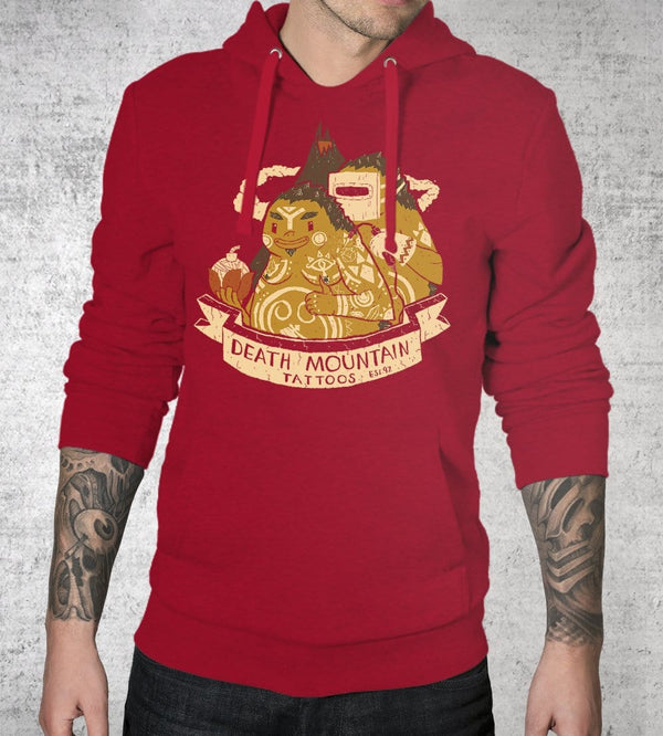Death Mountain Tattoos Hoodies by Louis Roskosch - Pixel Empire
