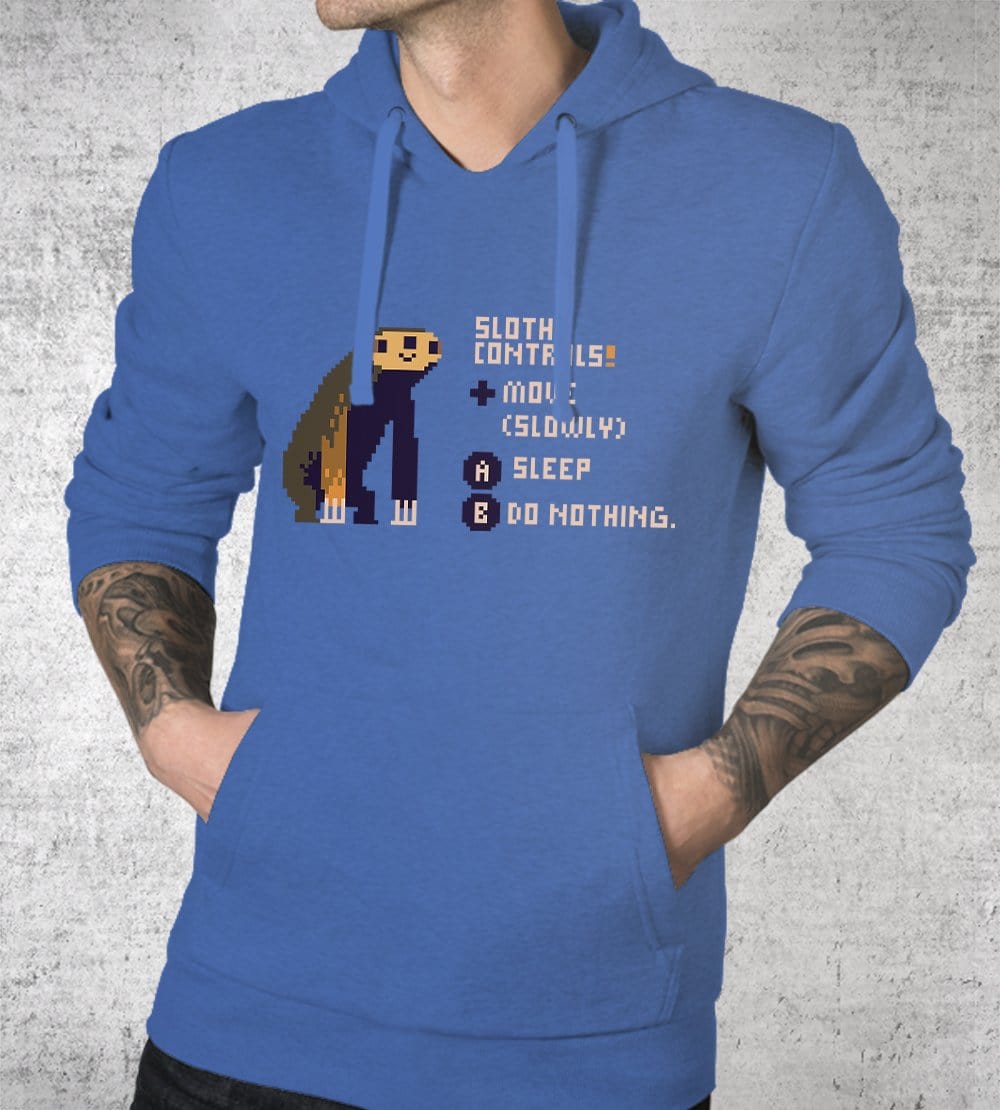 Sloth Controls Hoodies by Louis Roskosch - Pixel Empire