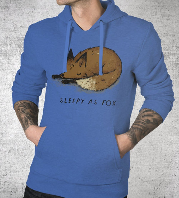 Sleepy As Fox Hoodies by Louis Roskosch - Pixel Empire