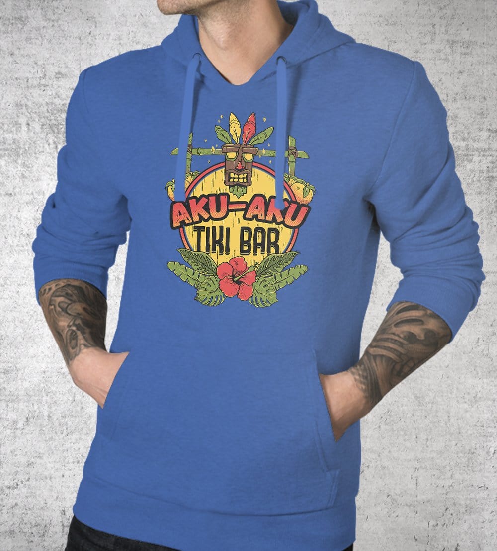 Aku Aku Tiki Bar Hoodies by Ilustrata - Pixel Empire