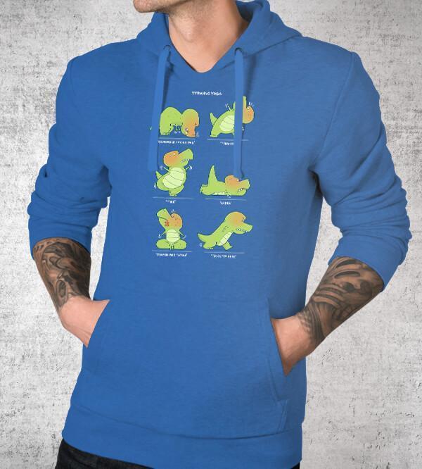 T-Rex Yoga Hoodies by Anna-Maria Jung - Pixel Empire