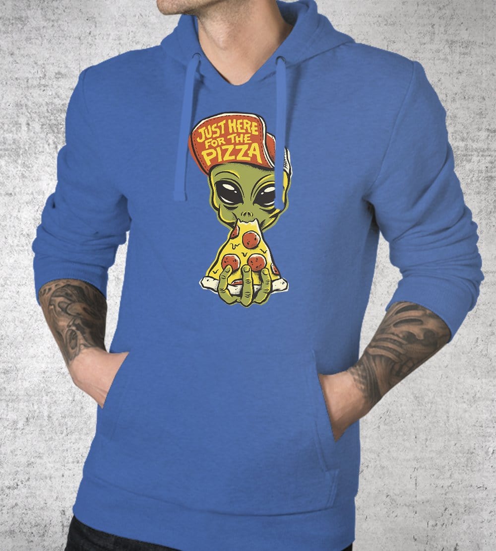 Here For Pizza Hoodies by Chris Phillips - Pixel Empire