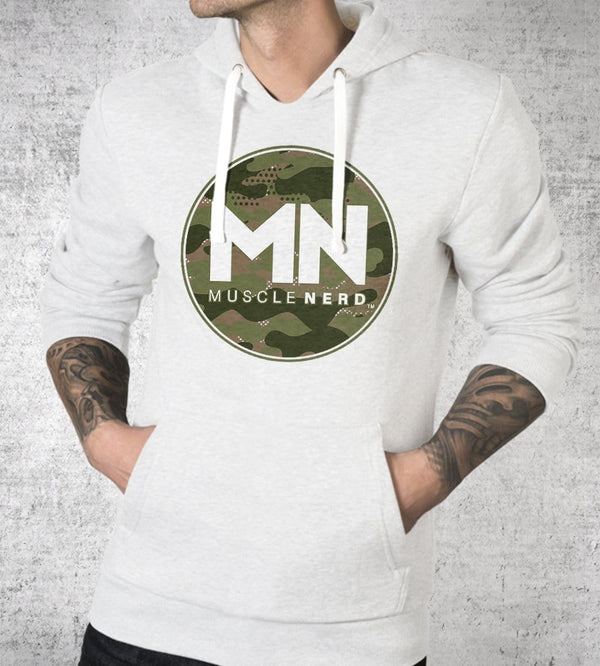 Camo Muscle Nerd Hoodies by Muscle Nerd - Pixel Empire