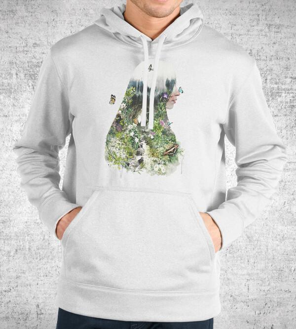 Cat in the Garden Hoodies by Barrett Biggers - Pixel Empire