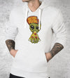 Here For Pizza Hoodies by Chris Phillips - Pixel Empire