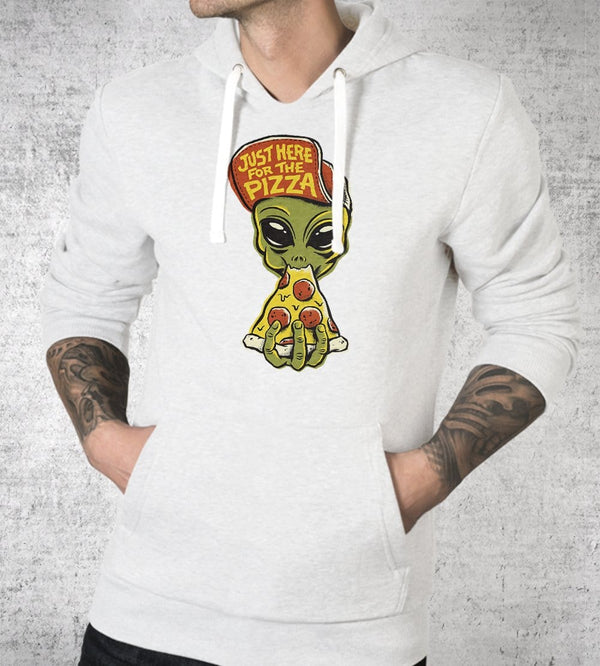 Here For Pizza Hoodies by Chris Phillips - Pixel Empire
