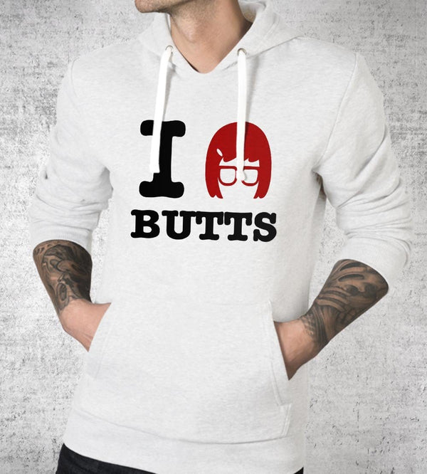 I Love Butts Hoodies by Legendary Phoenix - Pixel Empire