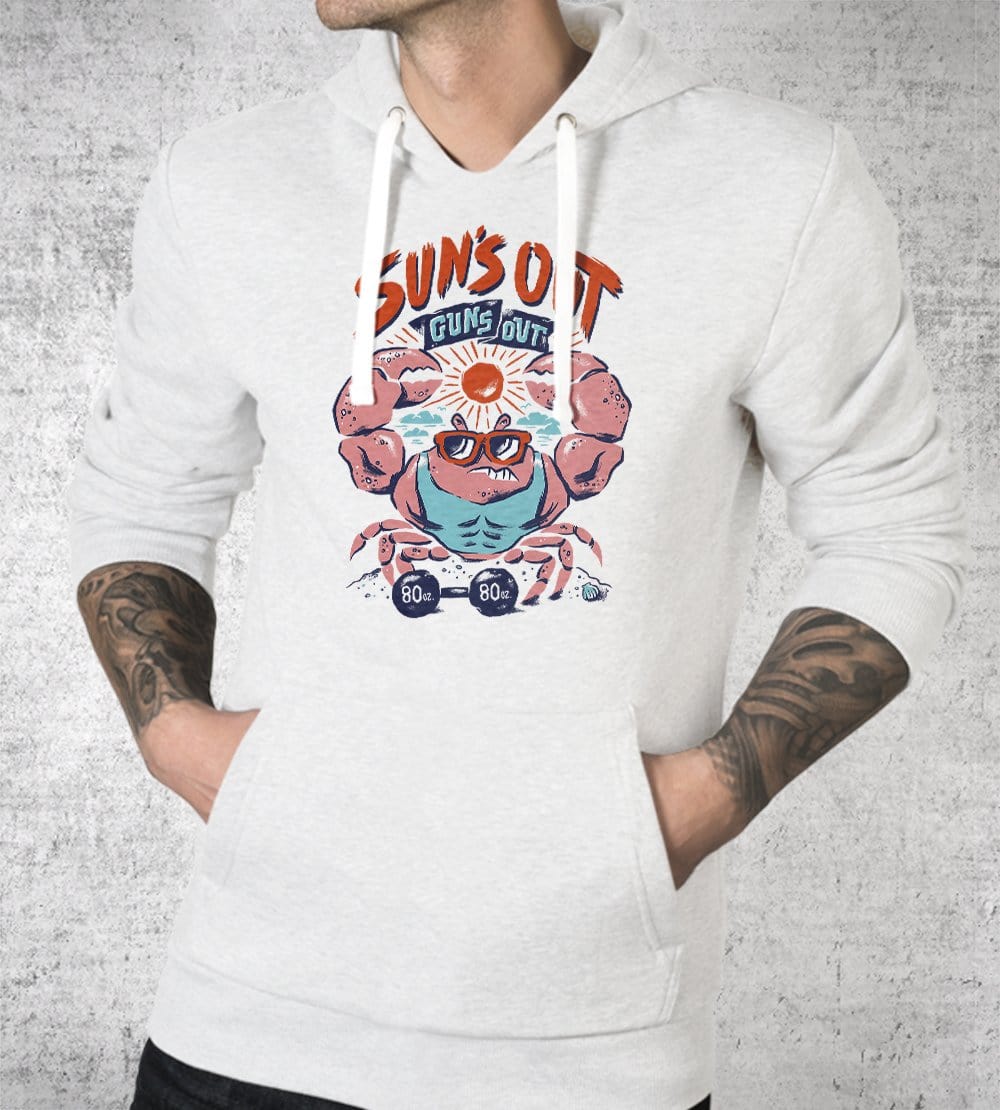 Suns Out Guns Out Hoodies by Chris Phillips - Pixel Empire