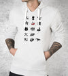Rock n Roll Pictionary Hoodies by Grant Shepley - Pixel Empire