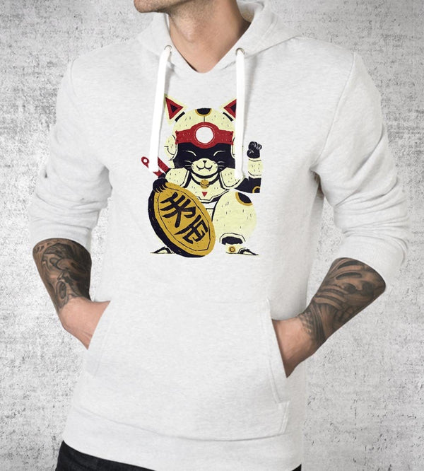 Lucky Pizza Cat Hoodies by Louis Roskosch - Pixel Empire