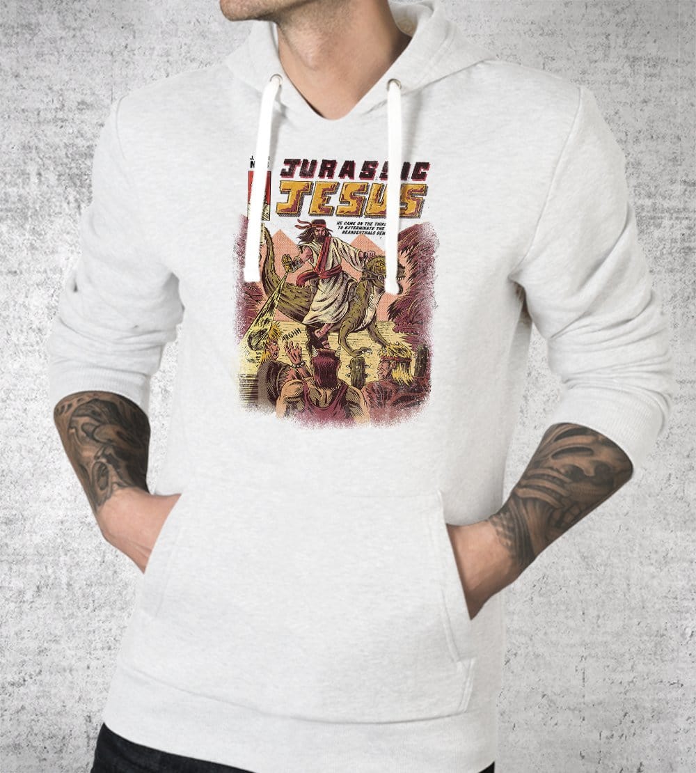 Jurassic Jesus Hoodies by Ilustrata - Pixel Empire