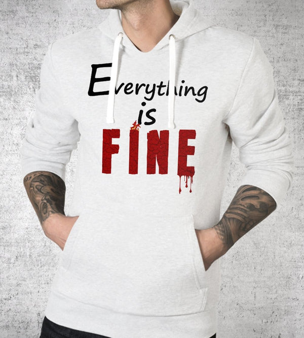 Everything Is Fine Hoodies by Tear of Grace - Pixel Empire