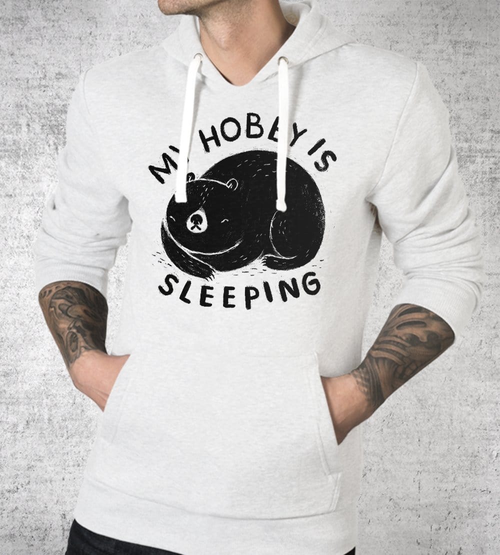 My Hobby Is Sleeping Hoodies by Louis Roskosch - Pixel Empire