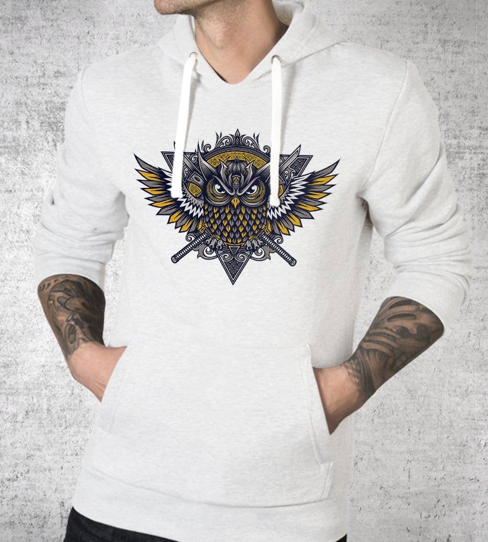 Owl Samurai Hoodies by StudioM6 - Pixel Empire