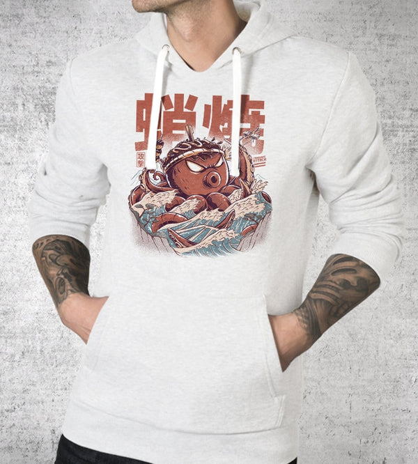 Takoyaki Attack Hoodies by Ilustrata - Pixel Empire
