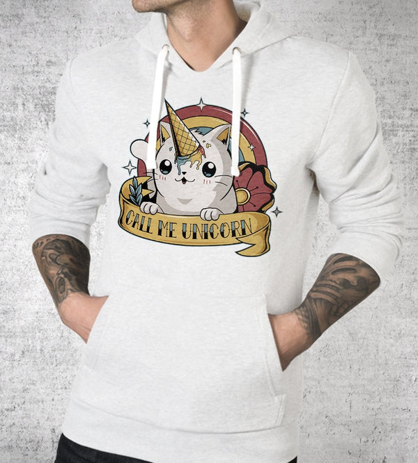 Call Me Unicorn Hoodies by Typhoonic - Pixel Empire