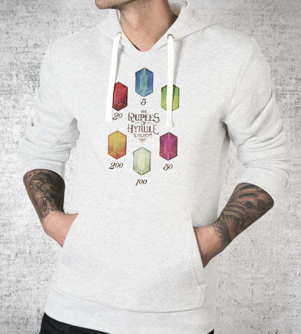 Rupees of Hyrule Hoodies by Barrett Biggers - Pixel Empire