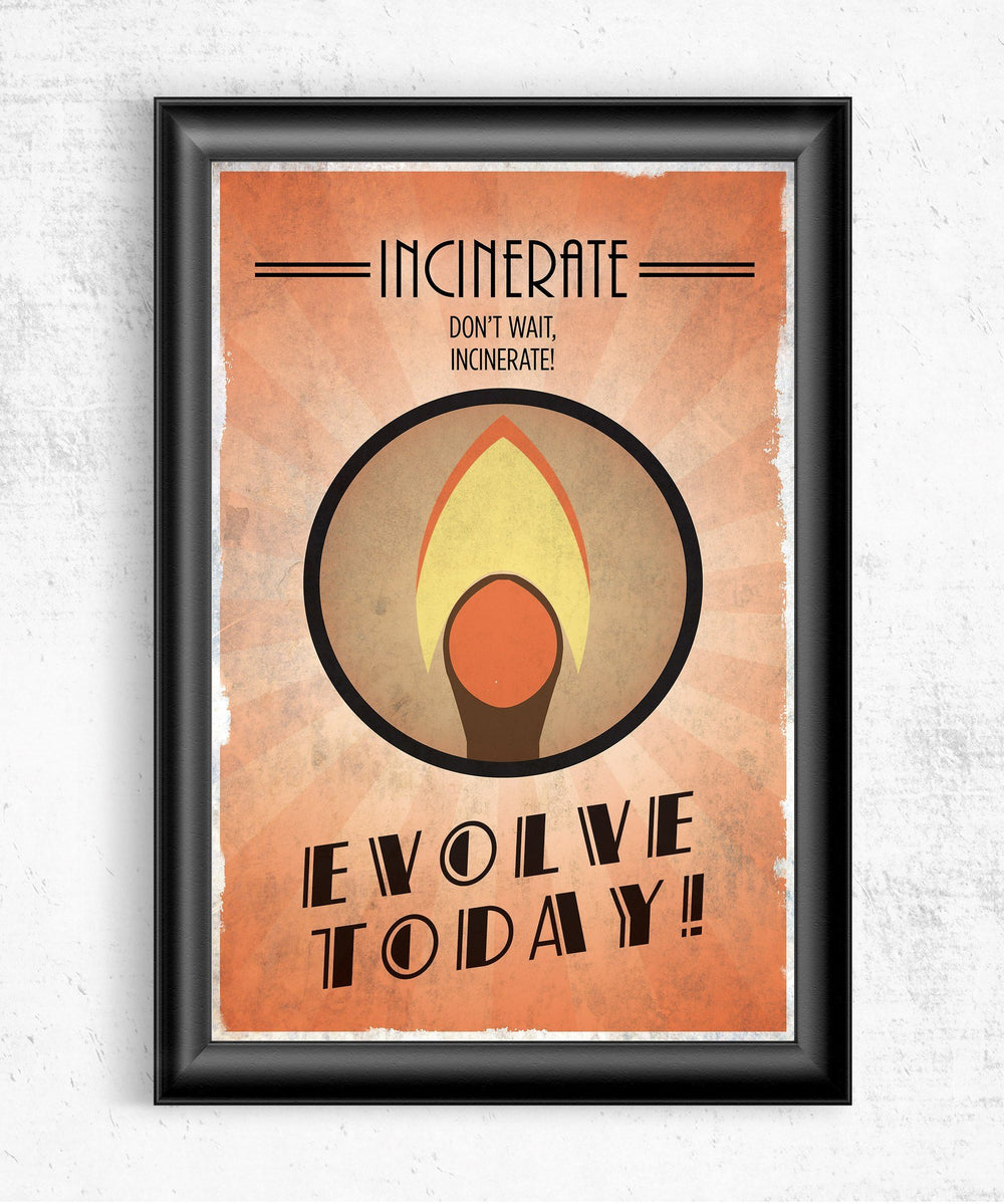 Bioshock Plasmid Incinerate Posters by Dylan West - Pixel Empire