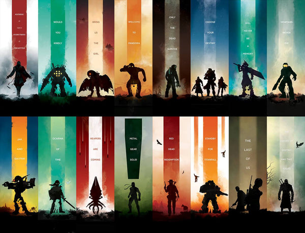 Limited Video Game Series Pick 4 Posters by Dylan West - Pixel Empire