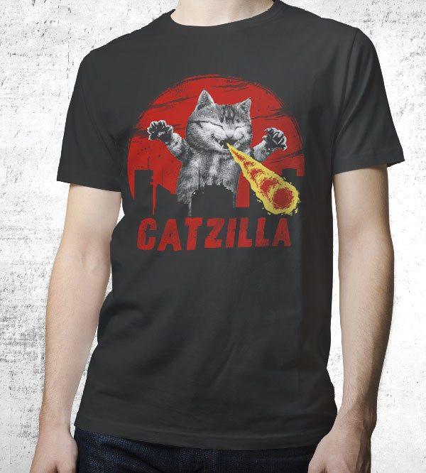 Catzilla T-Shirts by Vincent Trinidad - Pixel Empire