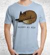 Sleepy As Fox T-Shirts by Louis Roskosch - Pixel Empire