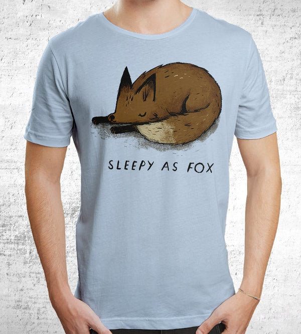 Sleepy As Fox T-Shirts by Louis Roskosch - Pixel Empire
