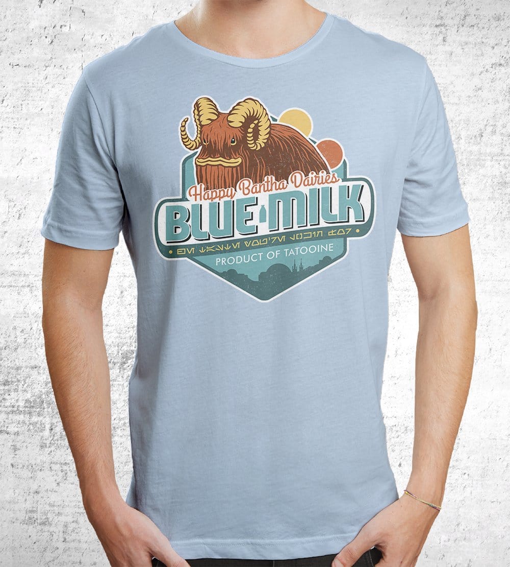 Blue Milk T-Shirts by Cory Freeman Design - Pixel Empire