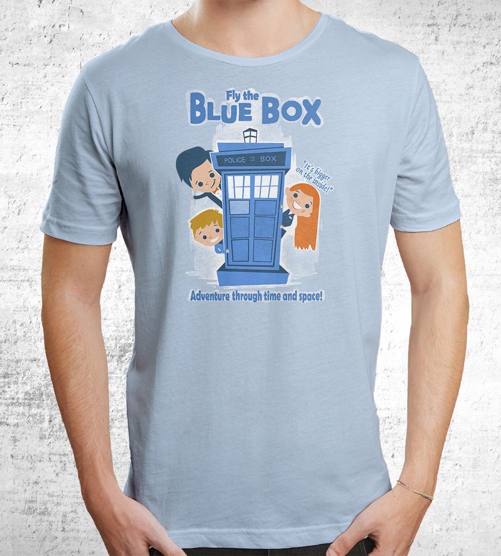 Fly the Blue Box T-Shirts by Anna-Maria Jung - Pixel Empire