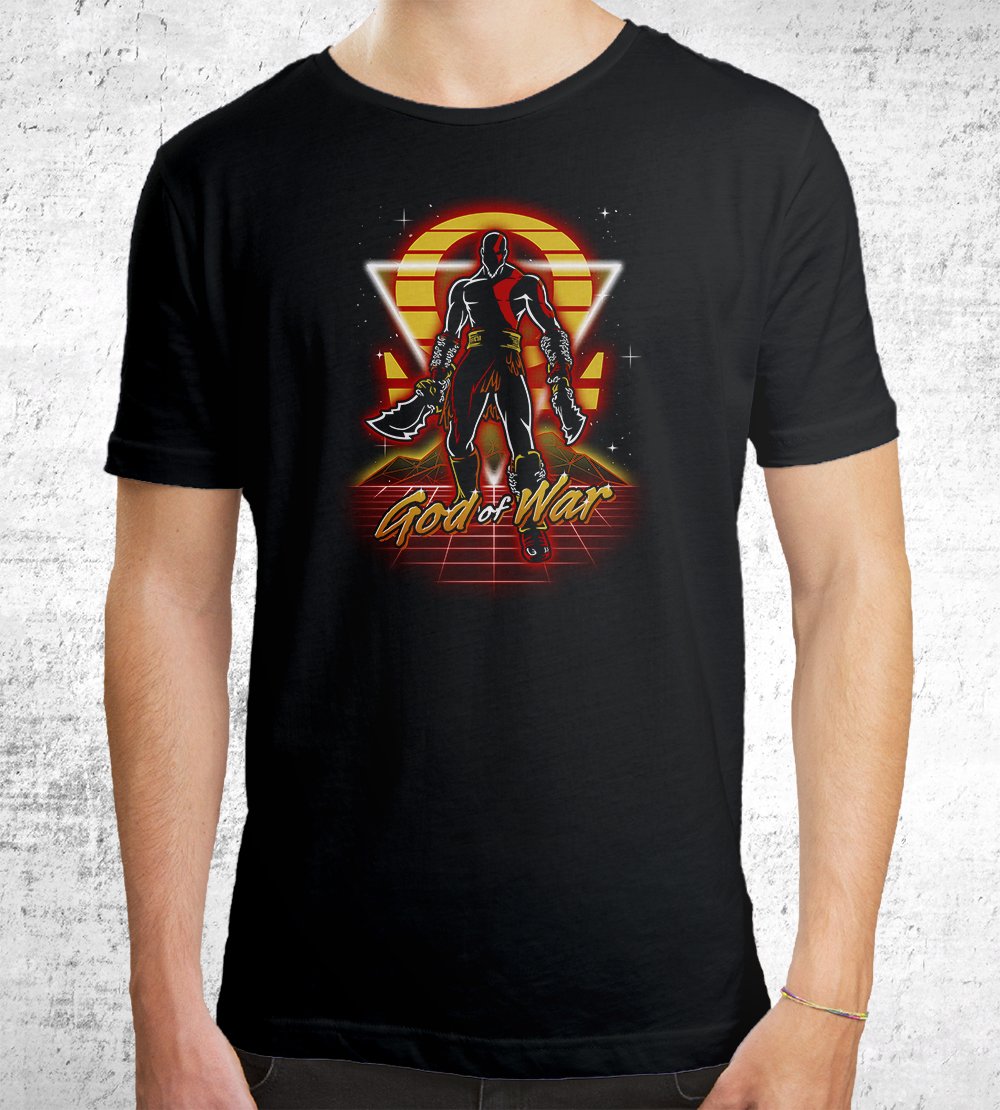 Retro War God T-Shirts by Olipop - Pixel Empire