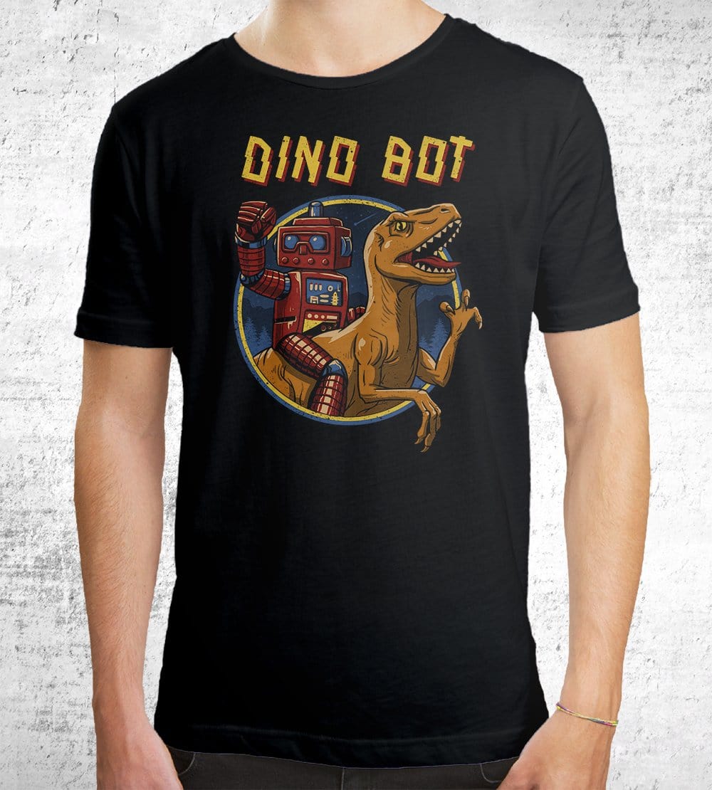 Dino Bot T-Shirts by Vincent Trinidad - Pixel Empire