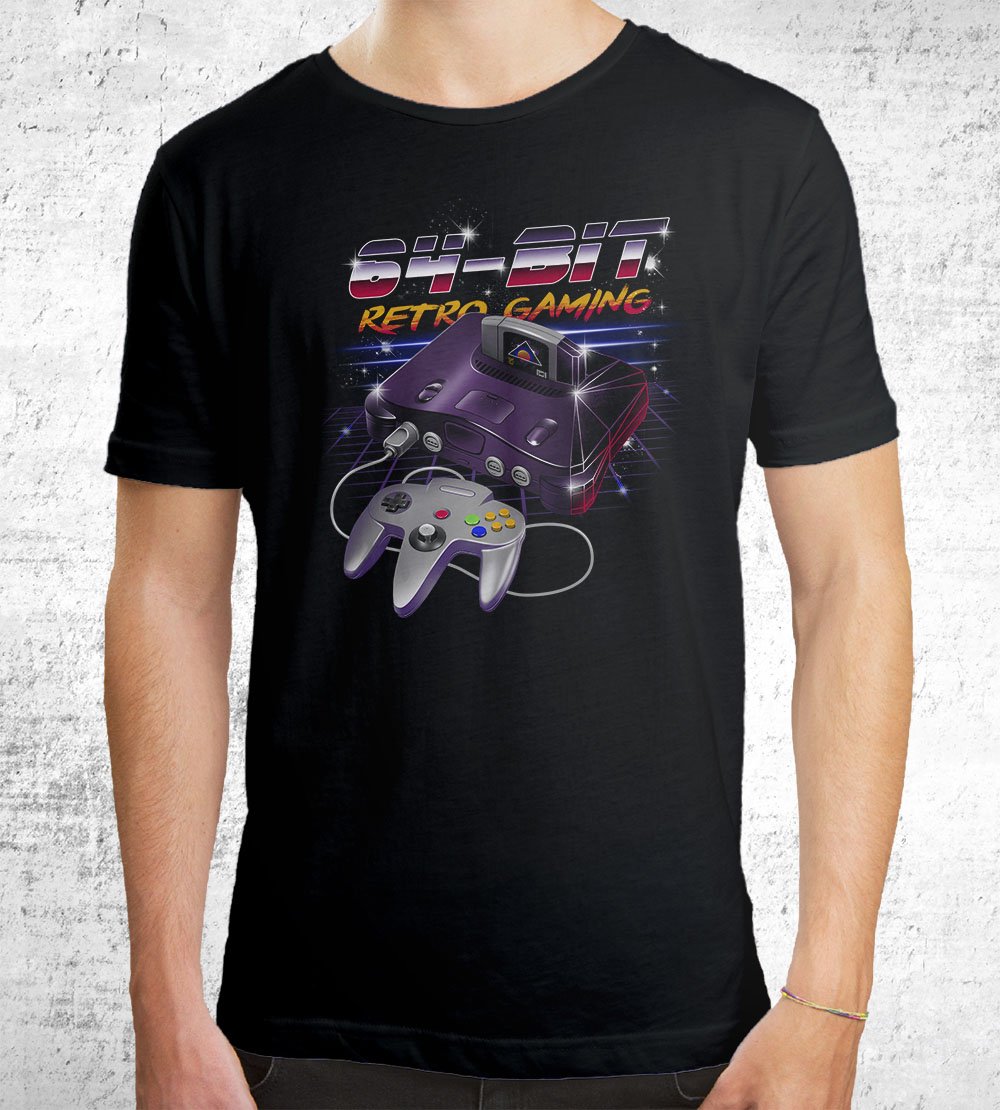 64-Bit Retro Gaming T-Shirts by Vincent Trinidad - Pixel Empire
